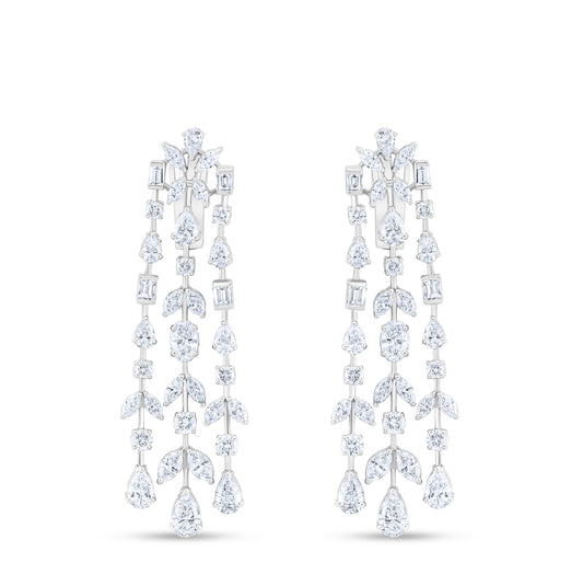 VELOURA WHITE GOLD EARRING