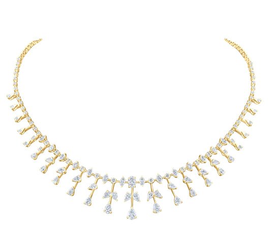 VELOURA FANCY GOLD NECKLACE