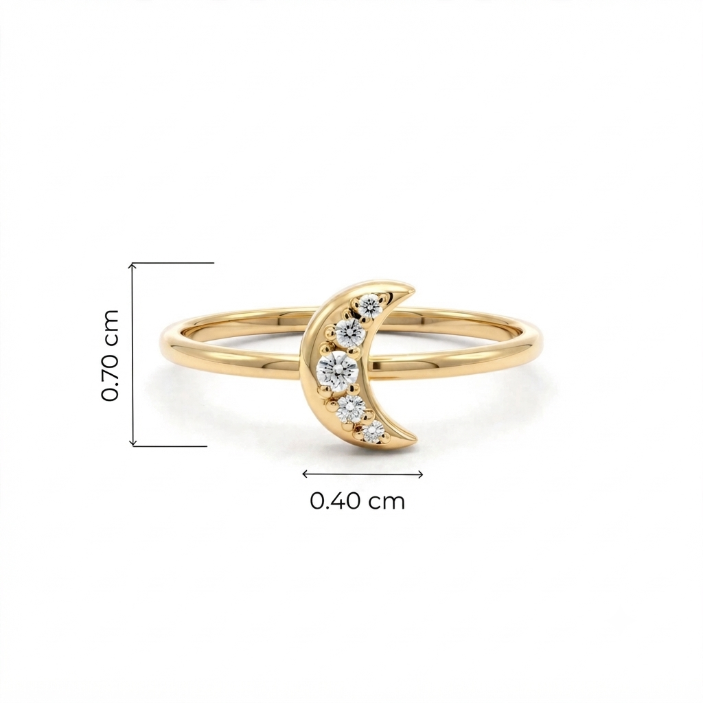 MOON ROUND RING