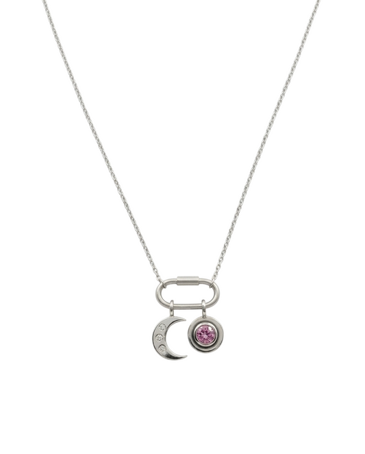 MOONLIGHT PINK CHARM NECKLACE
