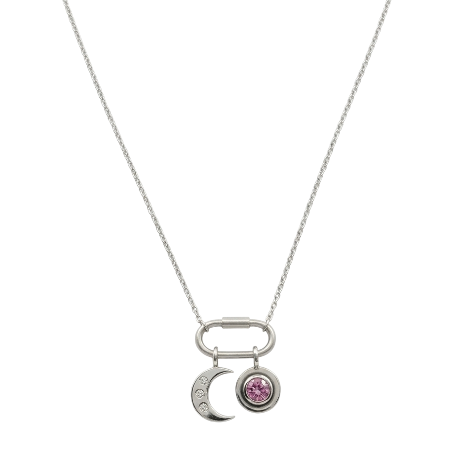 MOONLIGHT PINK CHARM NECKLACE