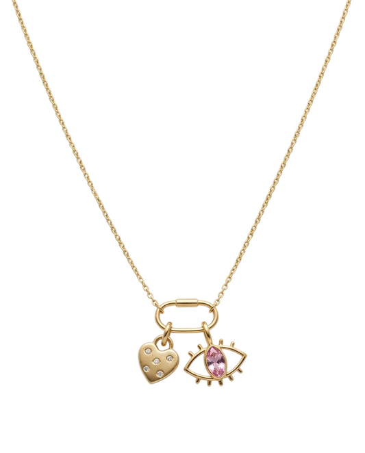 TWIN GLOW CHARM NECKLACE