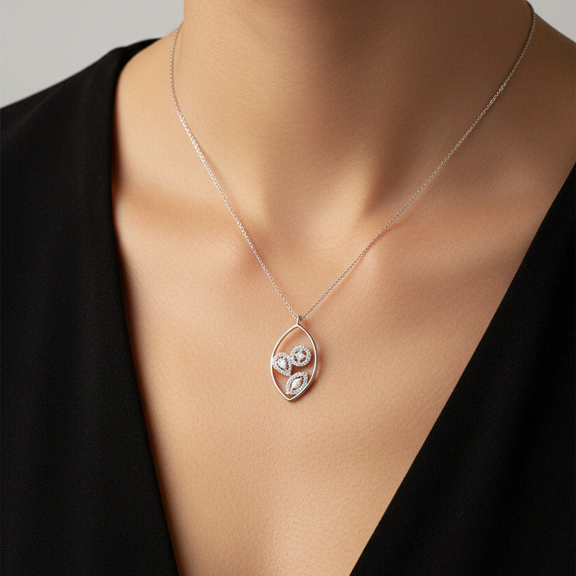 FANCY PEAR NECKLACE