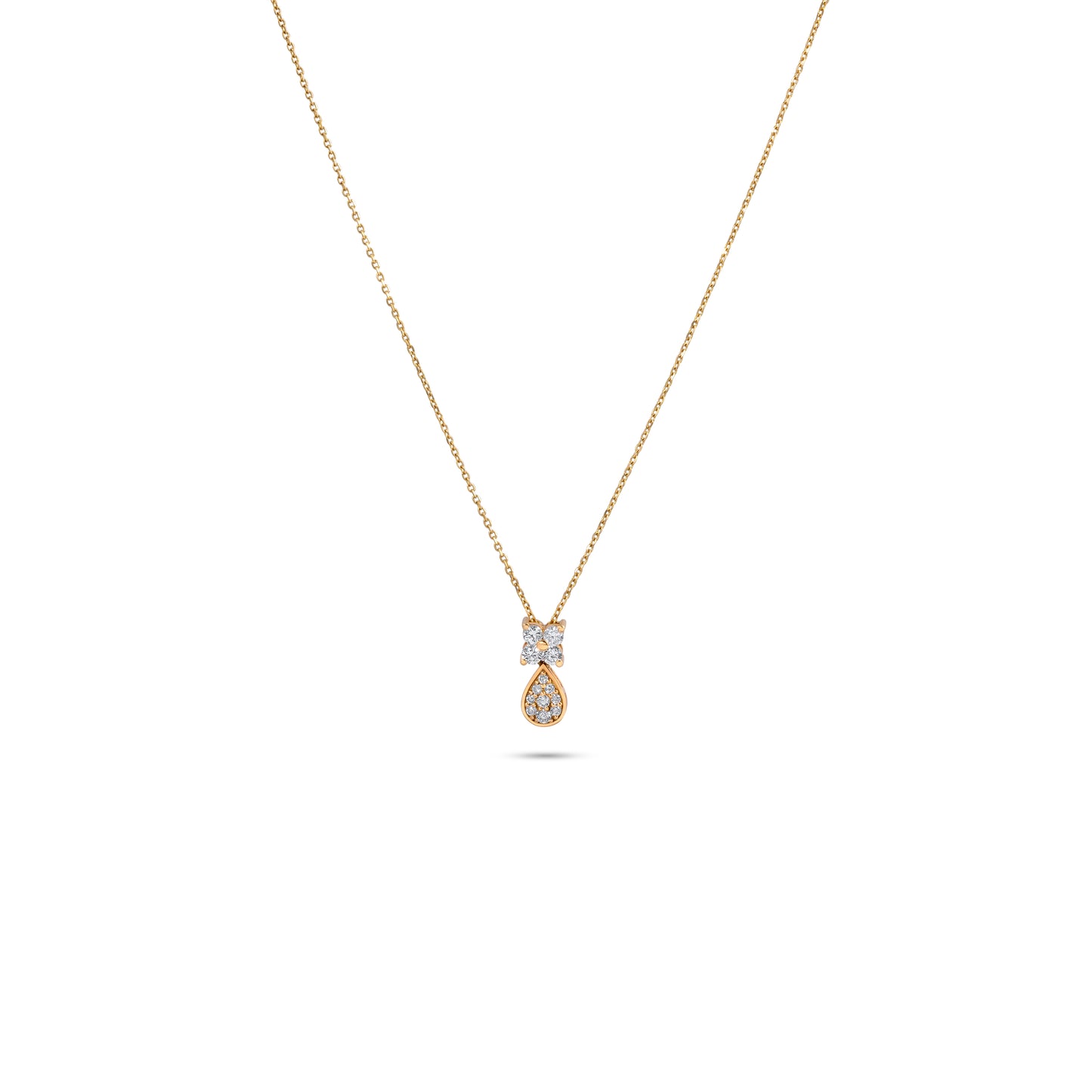 FANCY DIAMOND YELLOW GOLD PENDANT