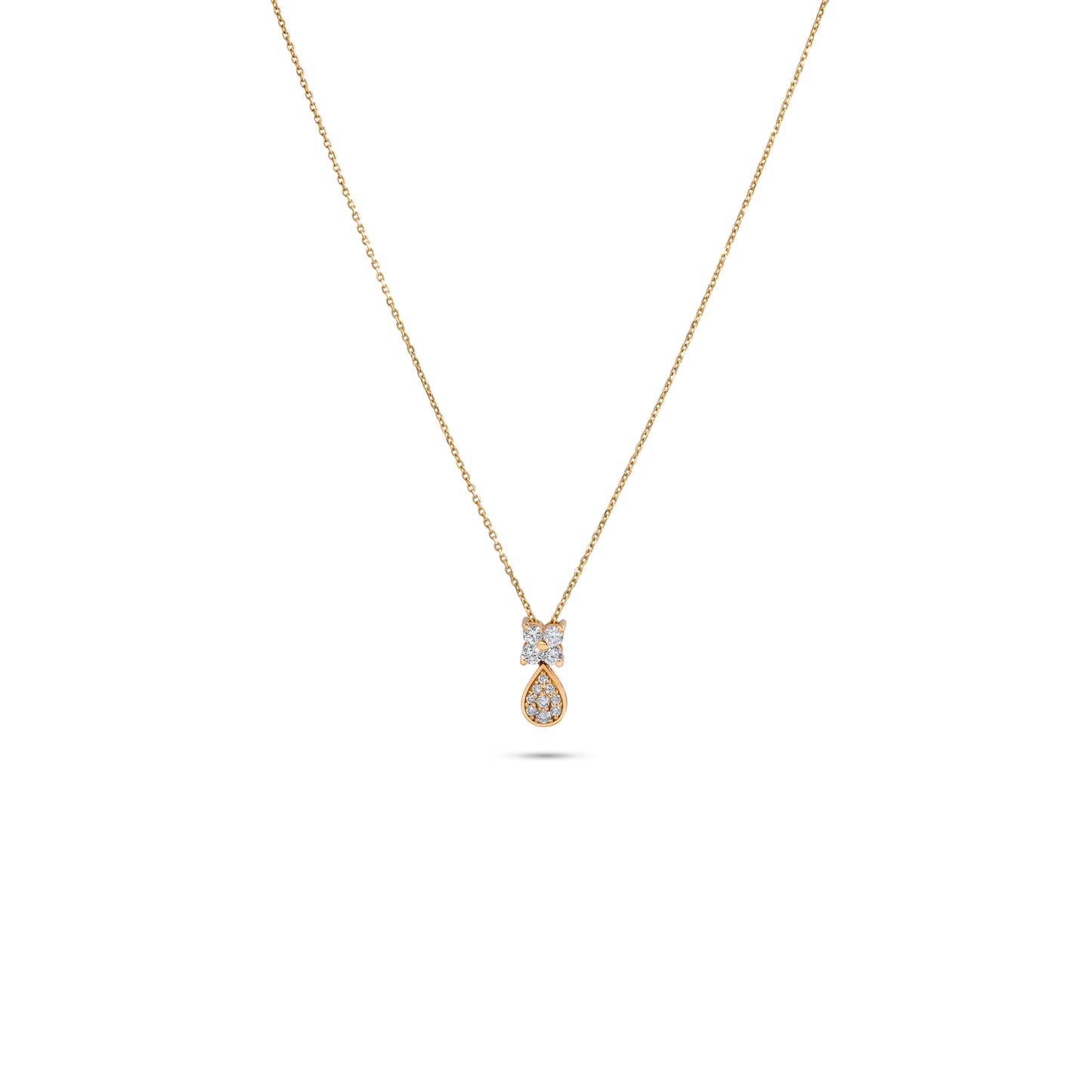 FANCY DIAMOND YELLOW GOLD PENDANT