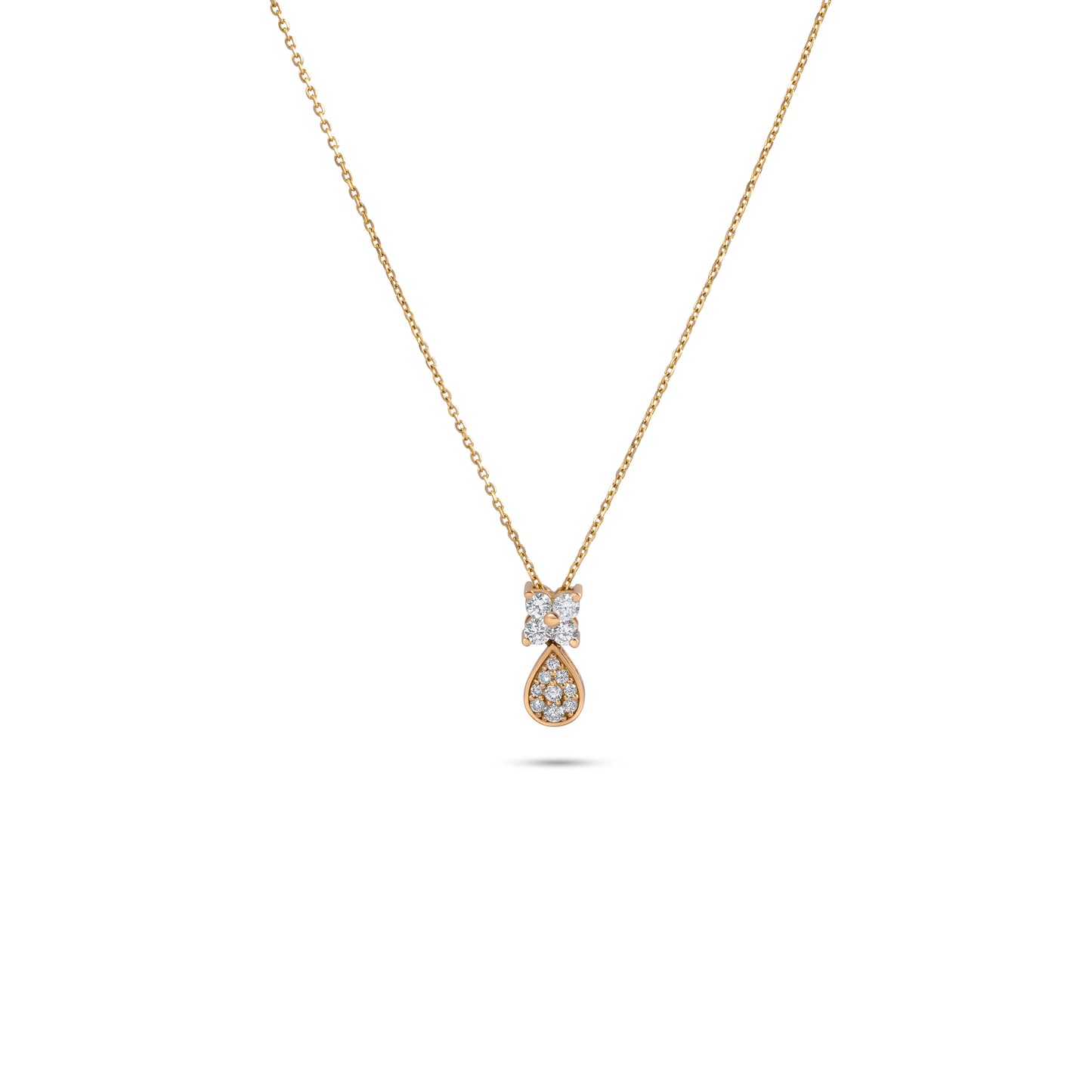 FANCY DIAMOND YELLOW GOLD PENDANT