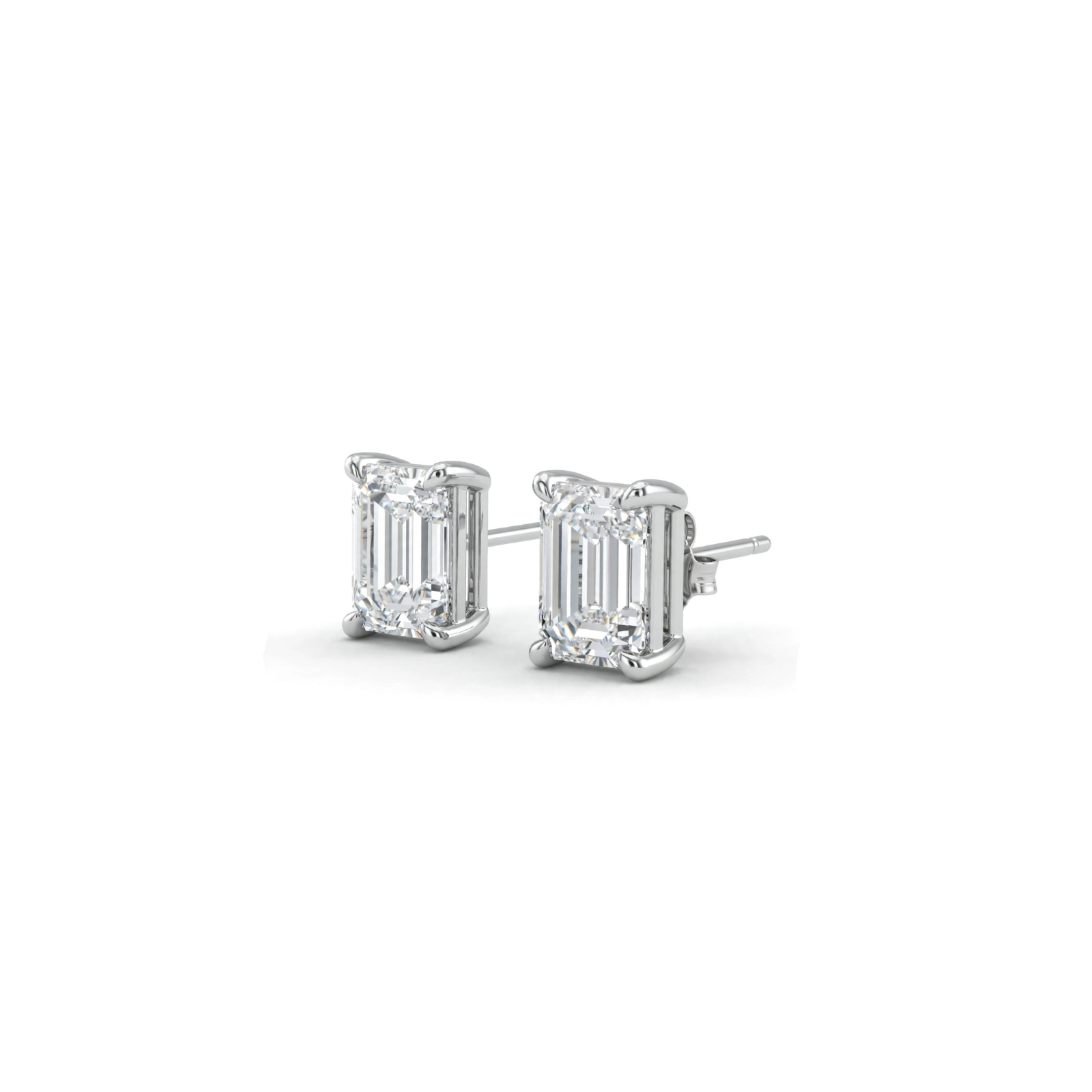 EMERALD CUT EARRING