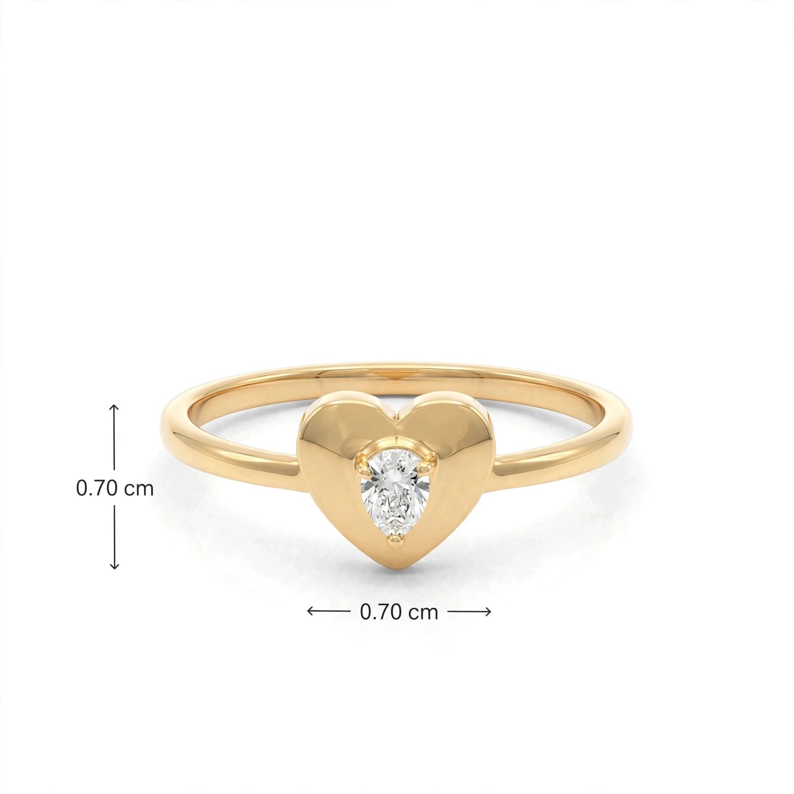 ROUND HEART RING