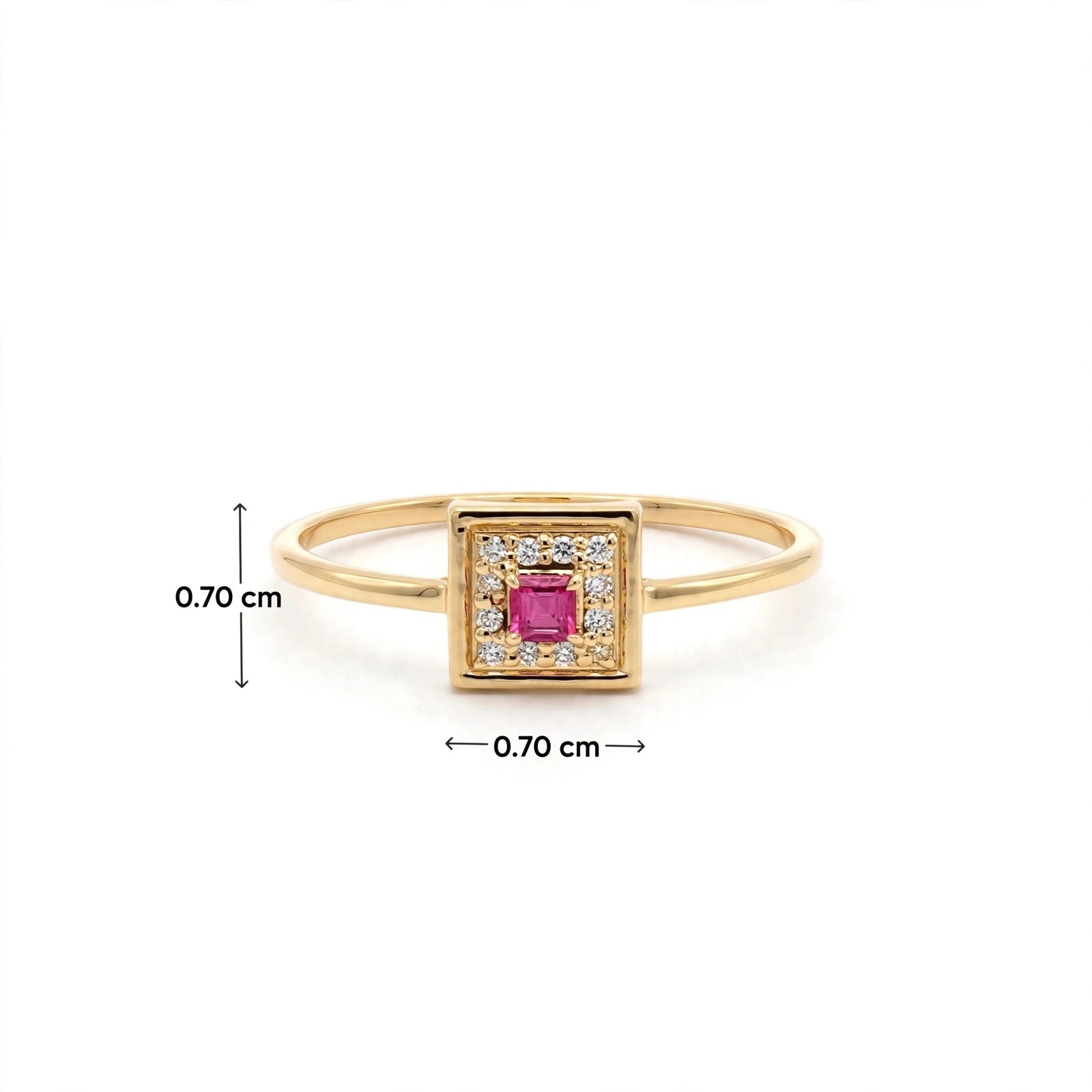 RUBY SQUARE RING