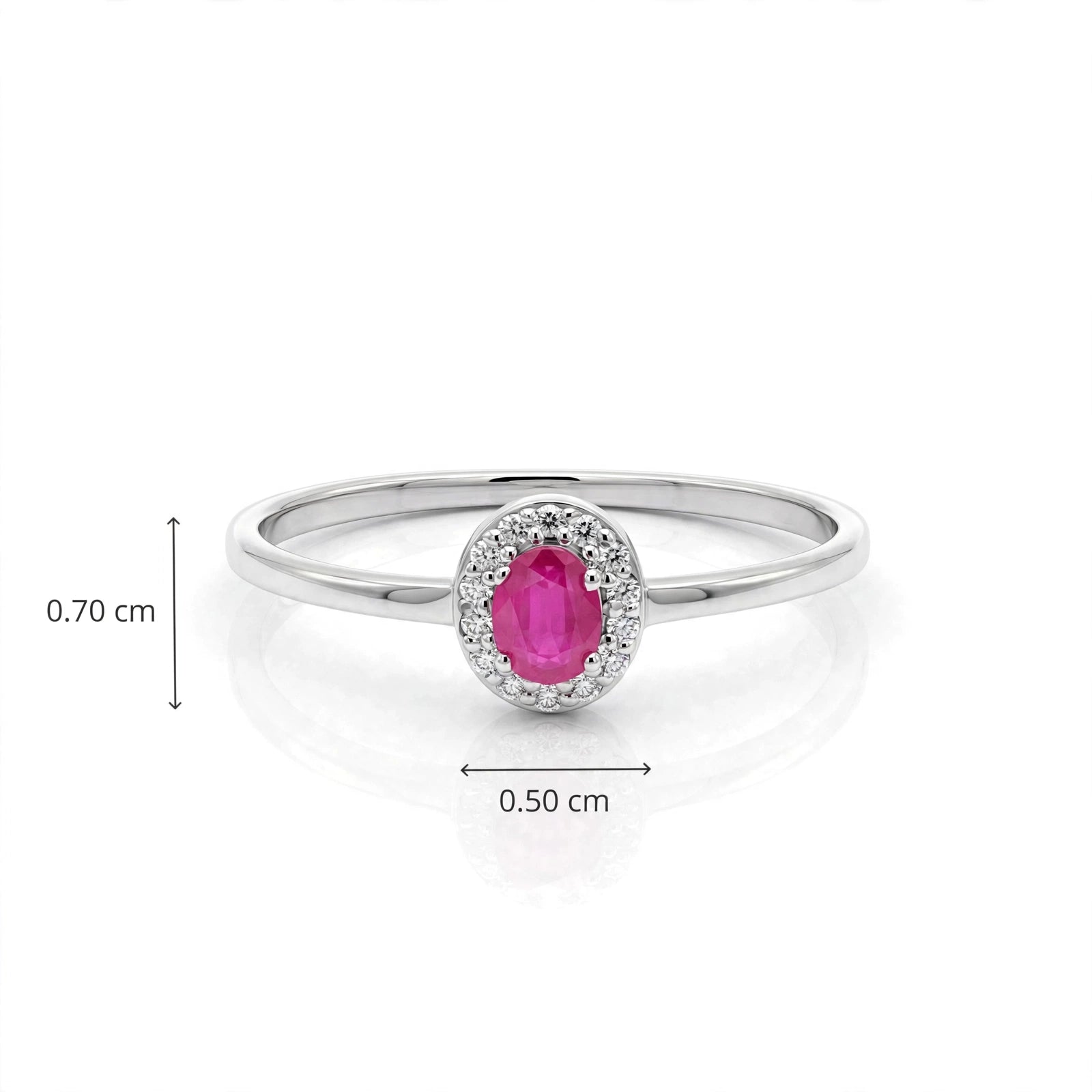 ROUND RUBY RING
