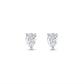 PEAR SOLITAIRE STUDS