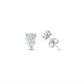 PEAR SOLITAIRE STUDS