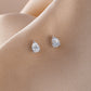 PEAR SOLITAIRE STUDS
