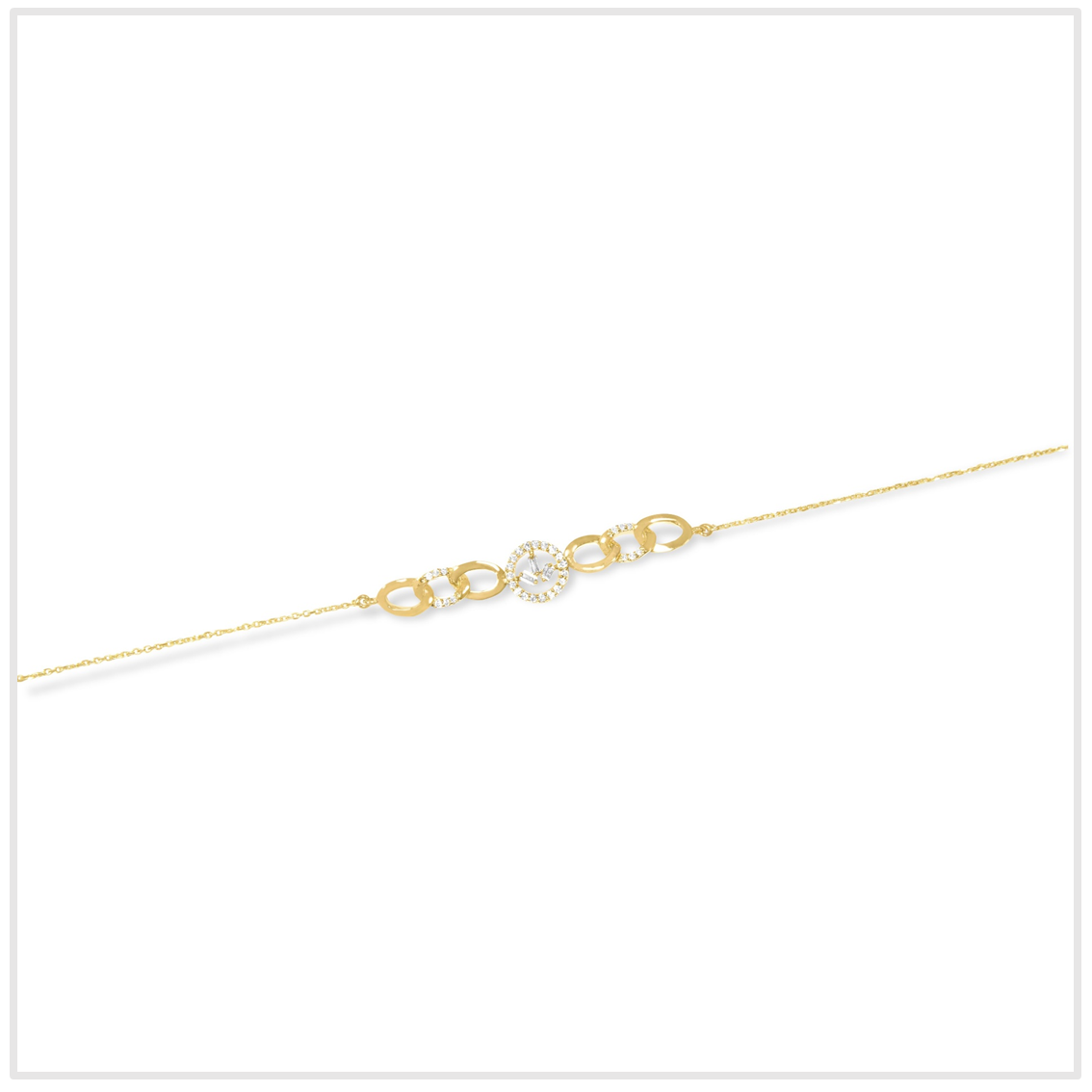 BAGUETTE DIAMOND ROUND SEQUENCE BRACELET