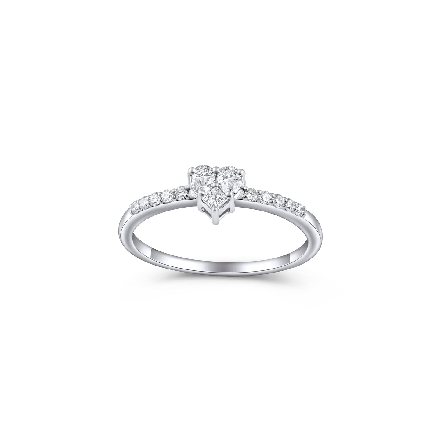 HEART ILLUSION DIAMOND RING