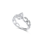 BAGUETTE DIAMOND PEAR SEQUENCE RING